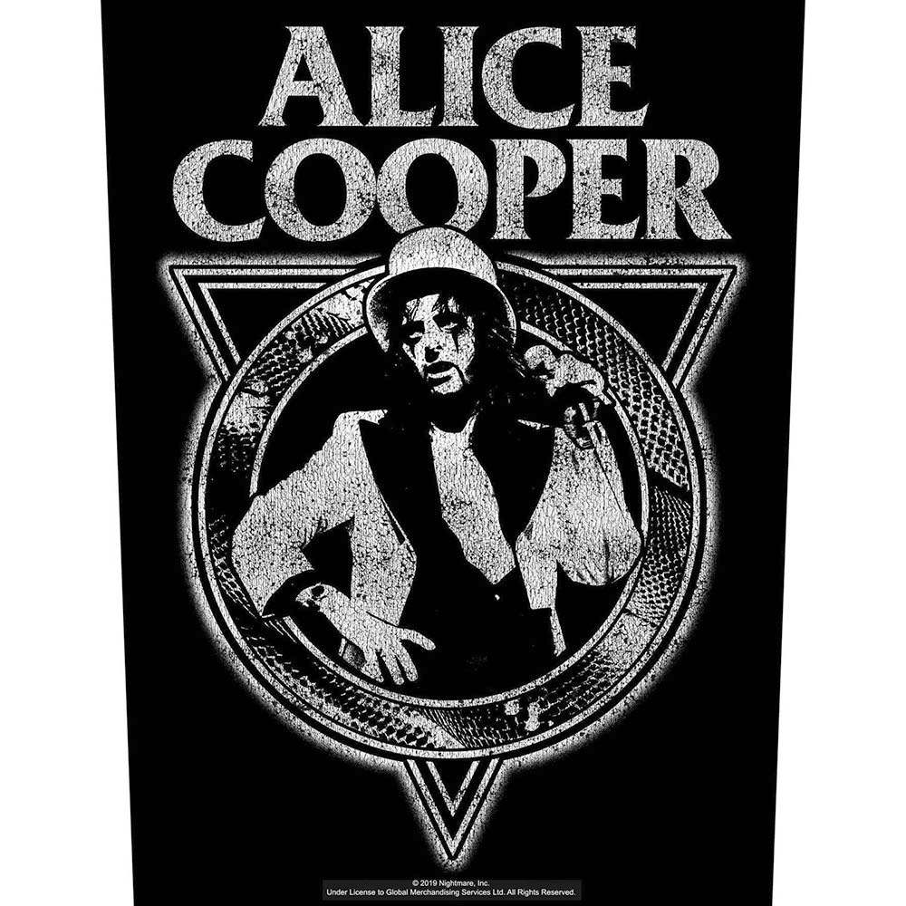 Alice Cooper - Snakeskin Rückenaufnäher - Schwarz